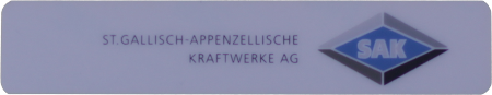 Schilder Schueepp AG Firmenschild Polycarbonat hellblau selbstklebend 467 3